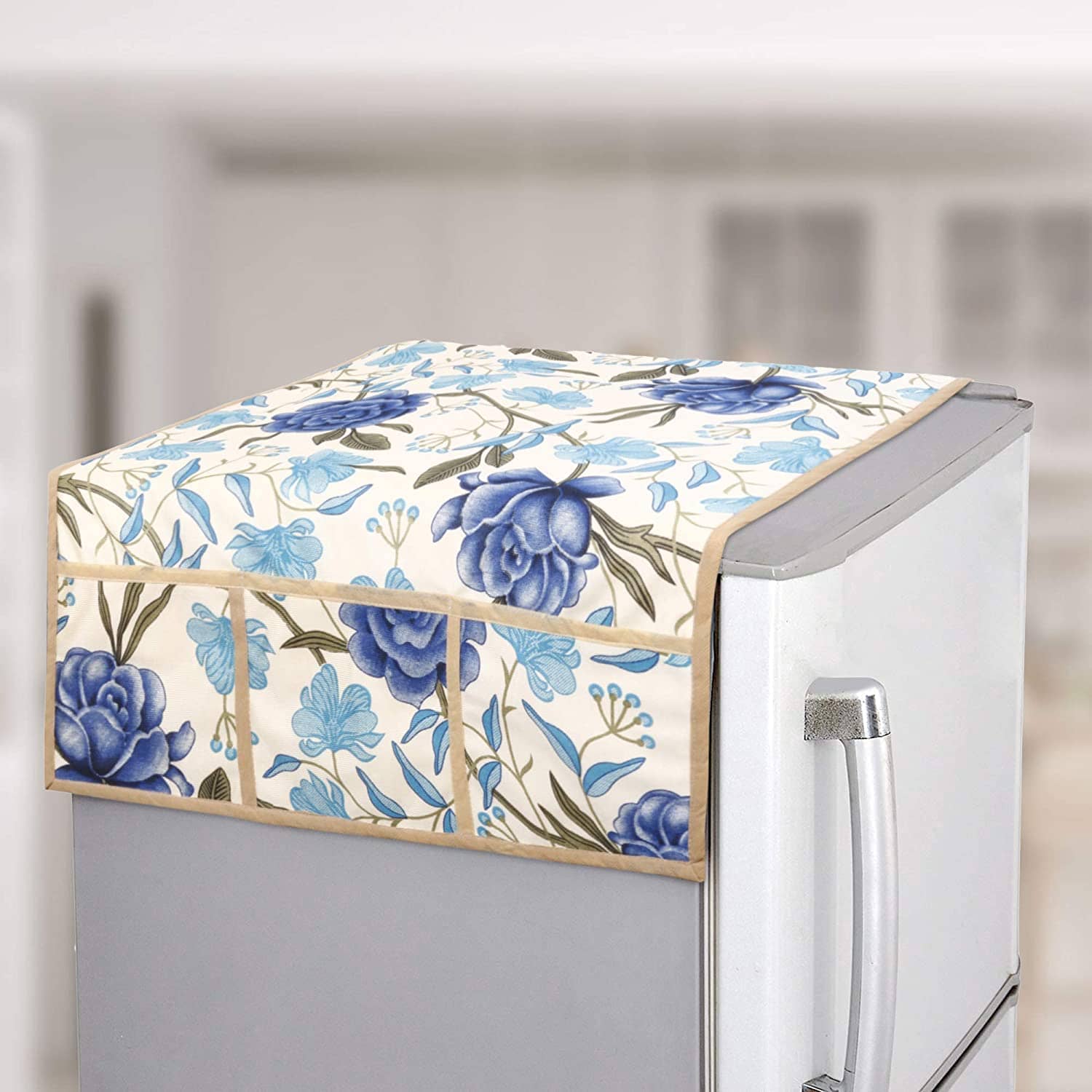 E-Retailer - Multicolor Polyester Fridge  Top Cover (Pack of 1)