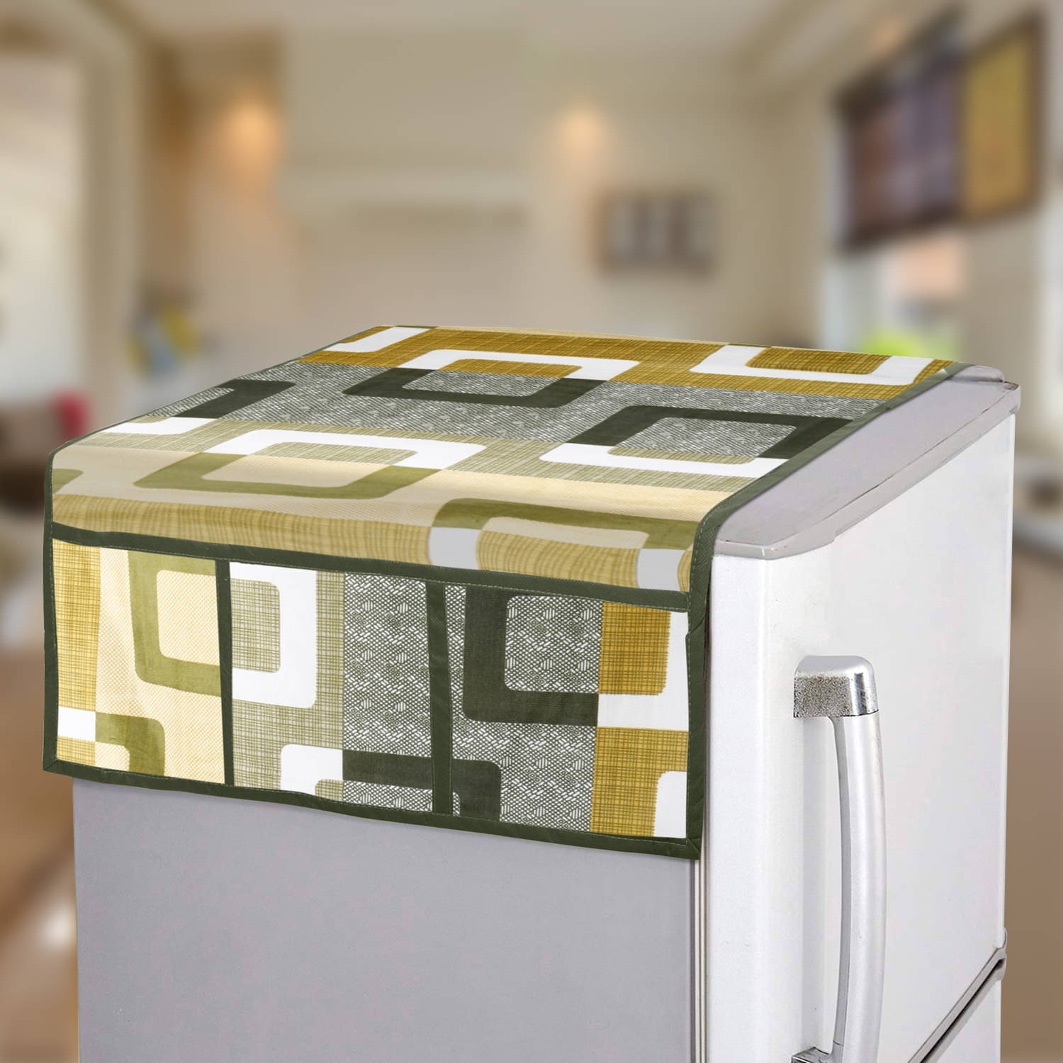 E-Retailer - Multicolor Polyester Fridge Top Cover (Pack of 1) E-Retailer - Multicolor Polyester Fridge Top Cover (Pack of 1)