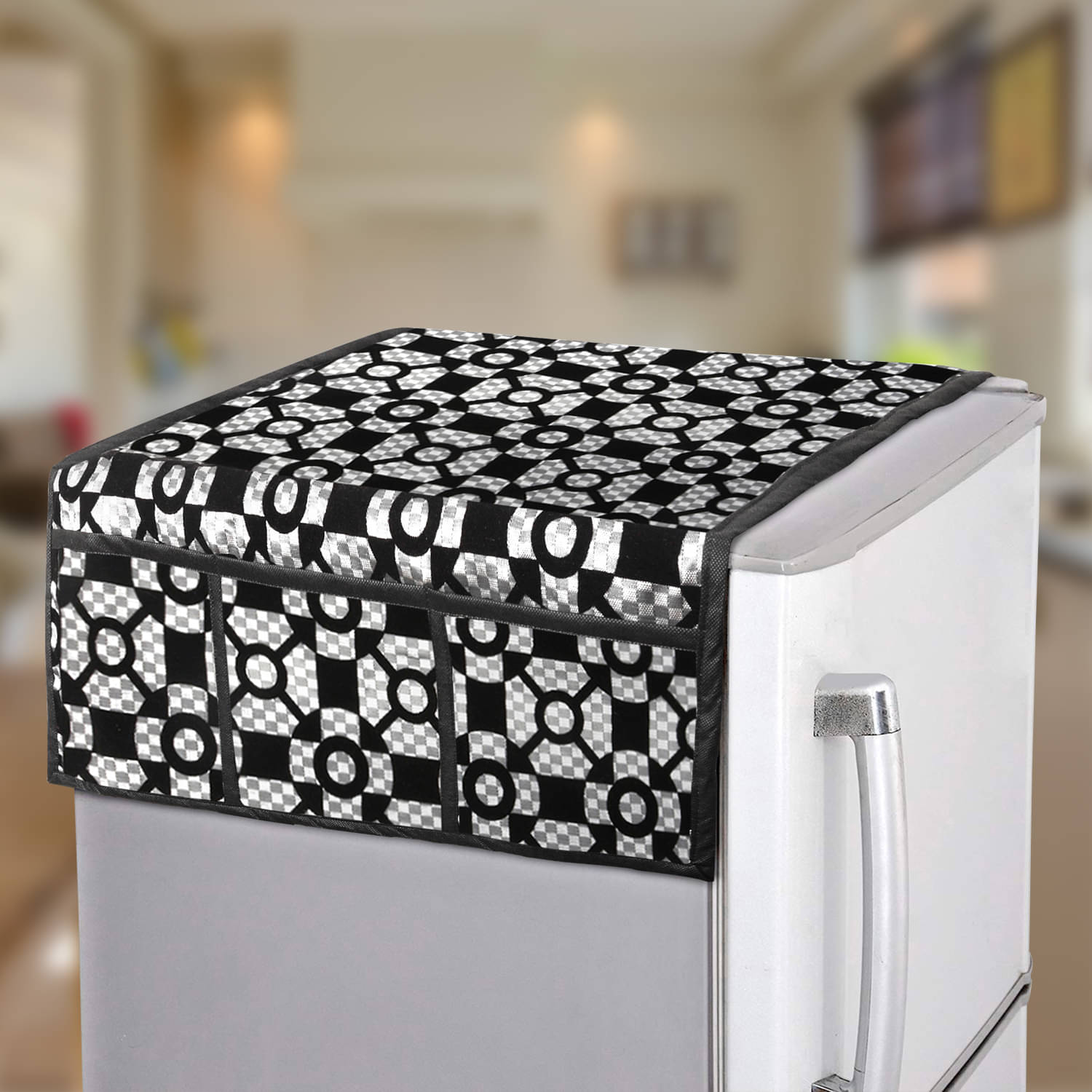     			E-Retailer Single Velvet Gray Fridge Top Cover