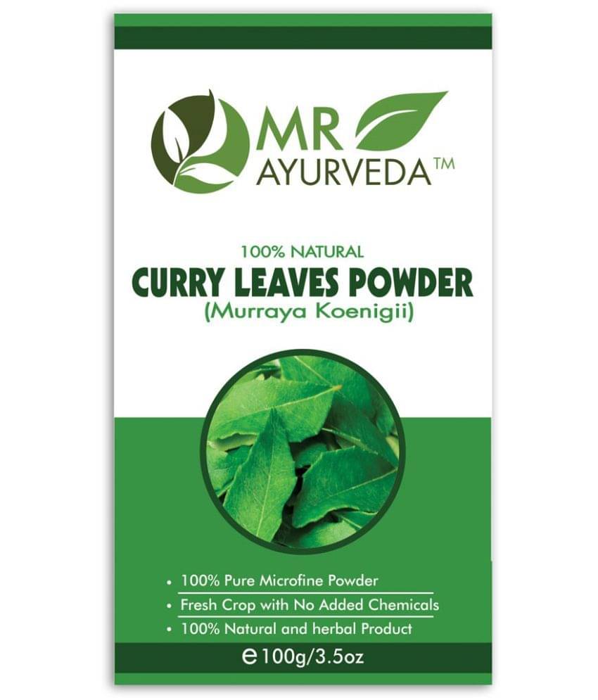 MR Ayurveda Premium Quality Curry Leaves Powder Hair Scalp Treatment 100 g MR Ayurveda Premium Quality Curry Leaves Powder Hair Scalp Treatment 100 g