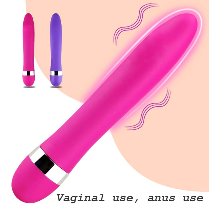 NAUGHTY WORLD WATERPROOF SILENT G-SPOT DILDO VIBRATOR AV STICK