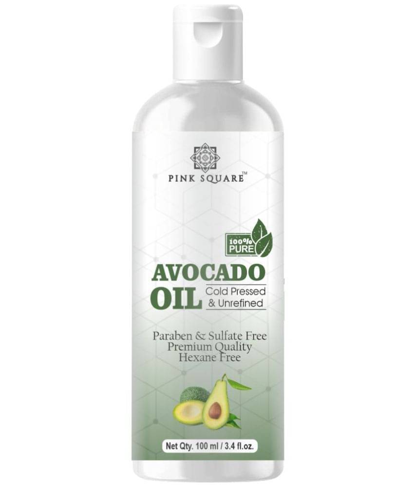 pink square 100% Cold Pressed Pure Avocado Oil For Hair Growth 100 mL pink square 100% Cold Pressed Pure Avocado Oil For Hair Growth 100 mL