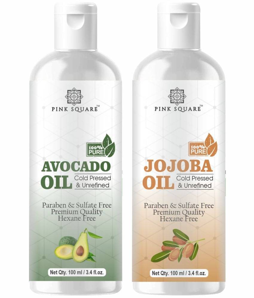     			pink square 100% Cold Pressed Avocado Oil and Jojoba Oil 200 mL Pack of 2