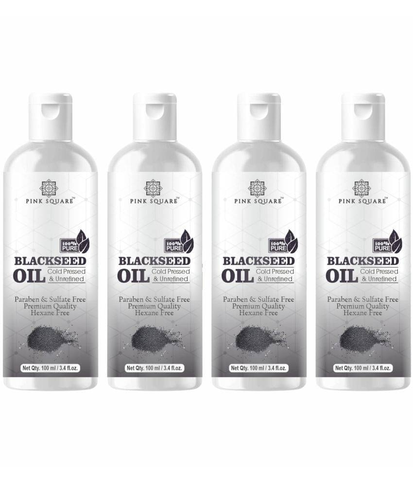 pink square 100% Cold Pressed Pure Blackseed Oil For Hair Growth 400 mL Pack of 4     			pink square 100% Cold Pressed Pure Blackseed Oil For Hair Growth 400 mL Pack of 4