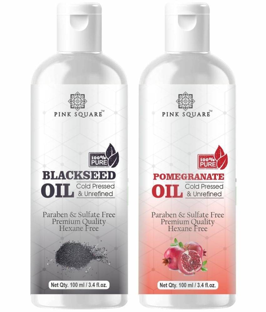     			pink square 100% Cold Pressed Blackseed Oil and Pomegranate Oil 200 mL Pack of 2