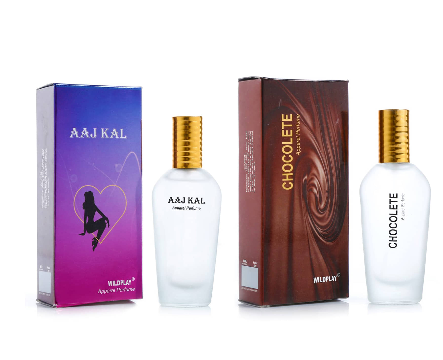 Chocolate Perfume 25ml 1pc. and Aajkal Perfume 25ml 1pc.