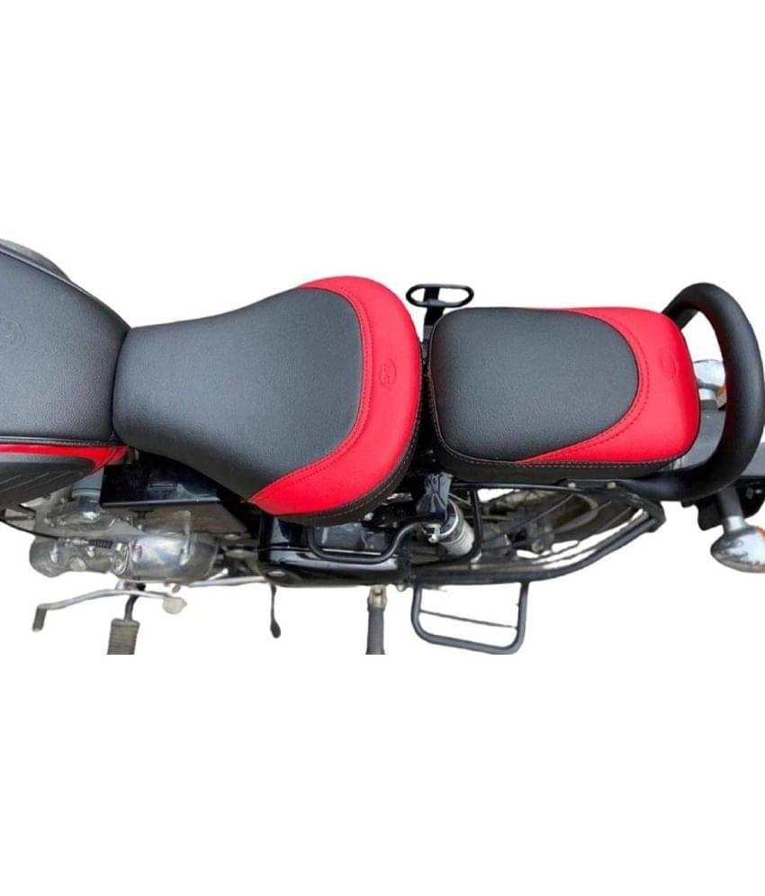 KOHLI BULLET ACCESSORIES Split Seat Cover For Royal Enfield Classic Front & Rear RED /Black KOHLI BULLET ACCESSORIES Split Seat Cover For Royal Enfield Classic Front & Rear RED /Black