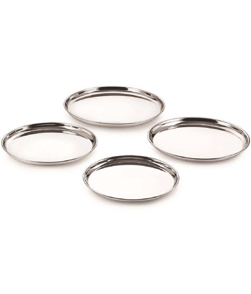 Neelam 4 Pcs Stainless Steel Steel Full Plate