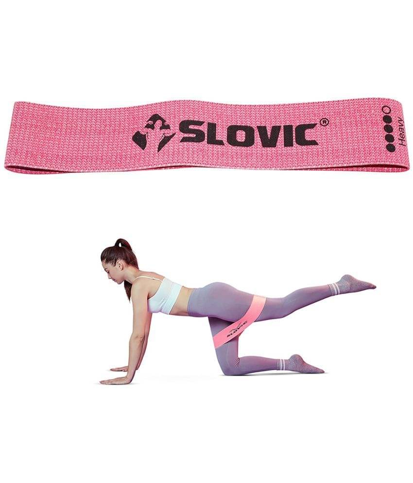 SLOVIC Fabric Resistance Band (Heavy) | Resistance Mini Loop Bands for Workout for Men, Women with Exercise Bands Workout Guide     			SLOVIC Fabric Resistance Band (Heavy) | Resistance Mini Loop Bands for Workout for Men, Women with Exercise Bands Workout Guide