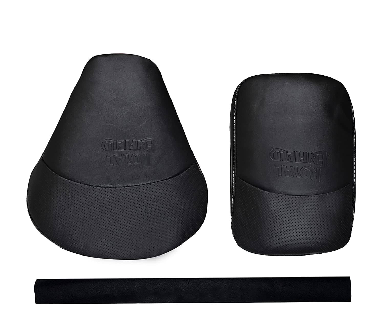 Seat Cover Black With Back Rest Foam Combo For Royal Enfield Classic Chrome , Classic 350/500cc Seat Cover Black With Back Rest Foam Combo For Royal Enfield Classic Chrome , Classic 350/500cc