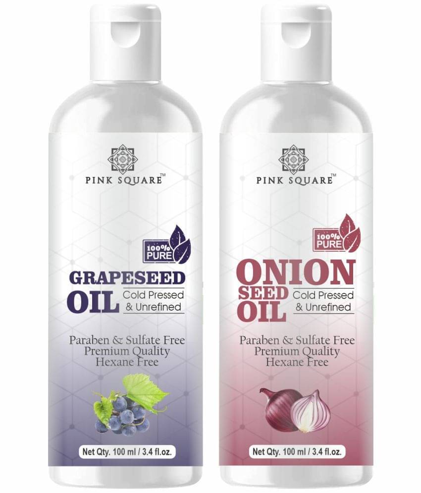     			pink square 100% Cold Pressed Grapeseed Oil and Onion Oil 200 mL Pack of 2