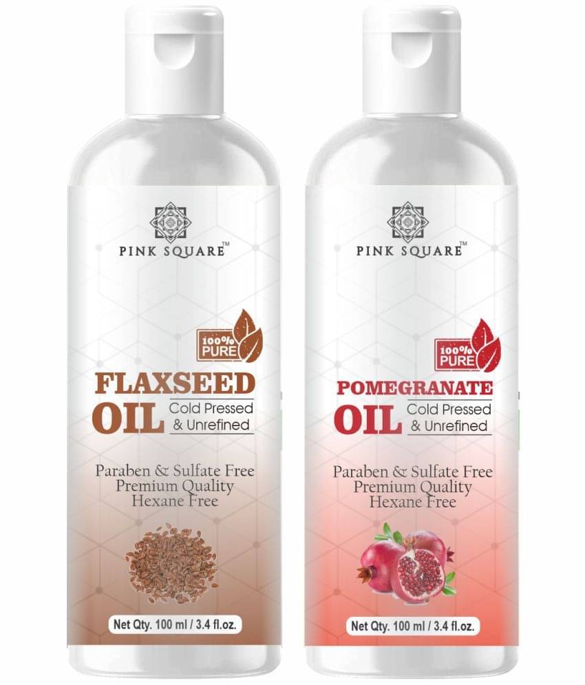 pink square 100% Cold Pressed Flaxseed Oil and Pomegranate Oil 200 mL Pack of 2 pink square 100% Cold Pressed Flaxseed Oil and Pomegranate Oil 200 mL Pack of 2
