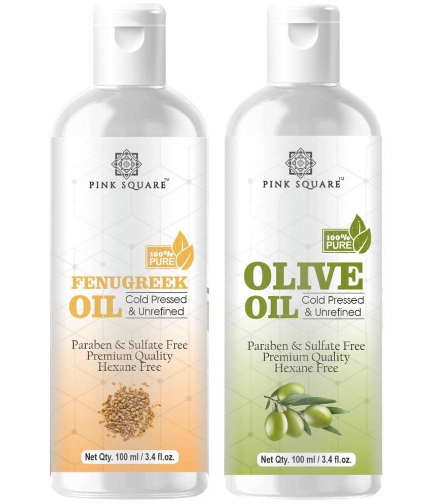 pink square 100% Cold Pressed Fenugreek Oil and Olive Oil 200 mL Pack of 2 pink square 100% Cold Pressed Fenugreek Oil and Olive Oil 200 mL Pack of 2