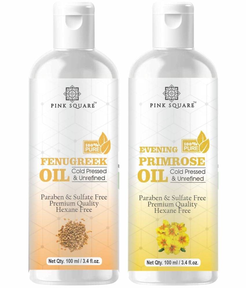    			pink square 100% Cold Pressed Fenugreek Oil and Evening Primrose Oil 200 mL Pack of 2