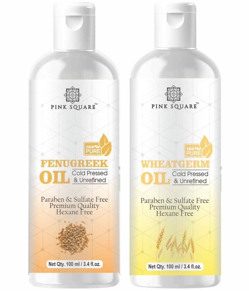 pink square 100% Cold Pressed Fenugreek Oil and Wheatgerm Oil 200 mL Pack of 2 pink square 100% Cold Pressed Fenugreek Oil and Wheatgerm Oil 200 mL Pack of 2