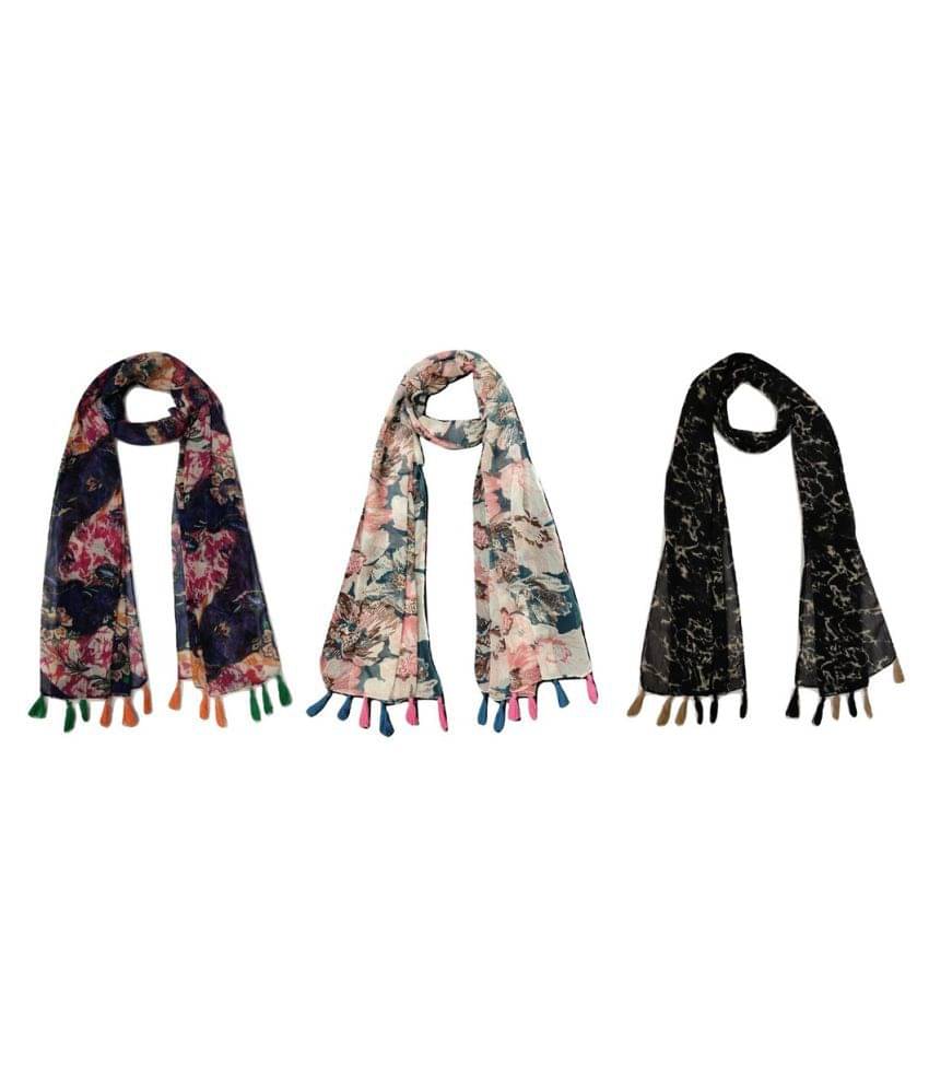 stolevilla Multi Printed Poly Cotton Yarn Combo ( Pack of 3 ) stolevilla Multi Printed Poly Cotton Yarn Combo ( Pack of 3 )