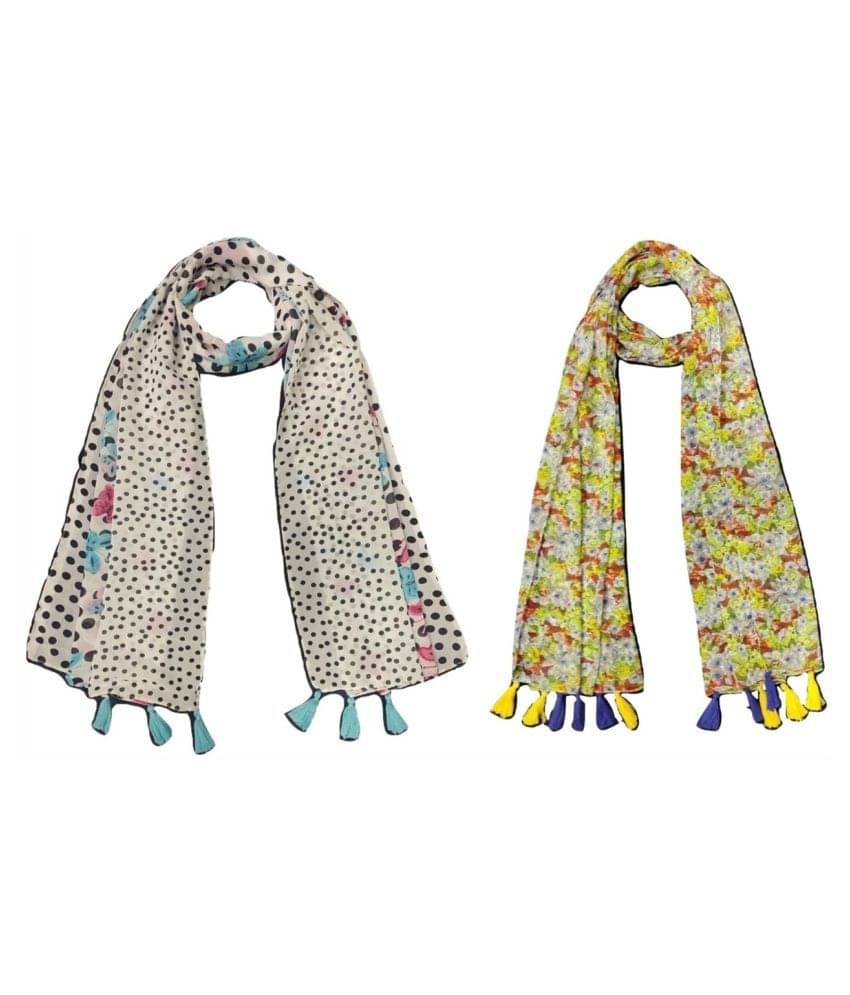 stolevilla Multi Printed Poly Cotton Yarn Combo ( Pack of 2 ) stolevilla Multi Printed Poly Cotton Yarn Combo ( Pack of 2 )
