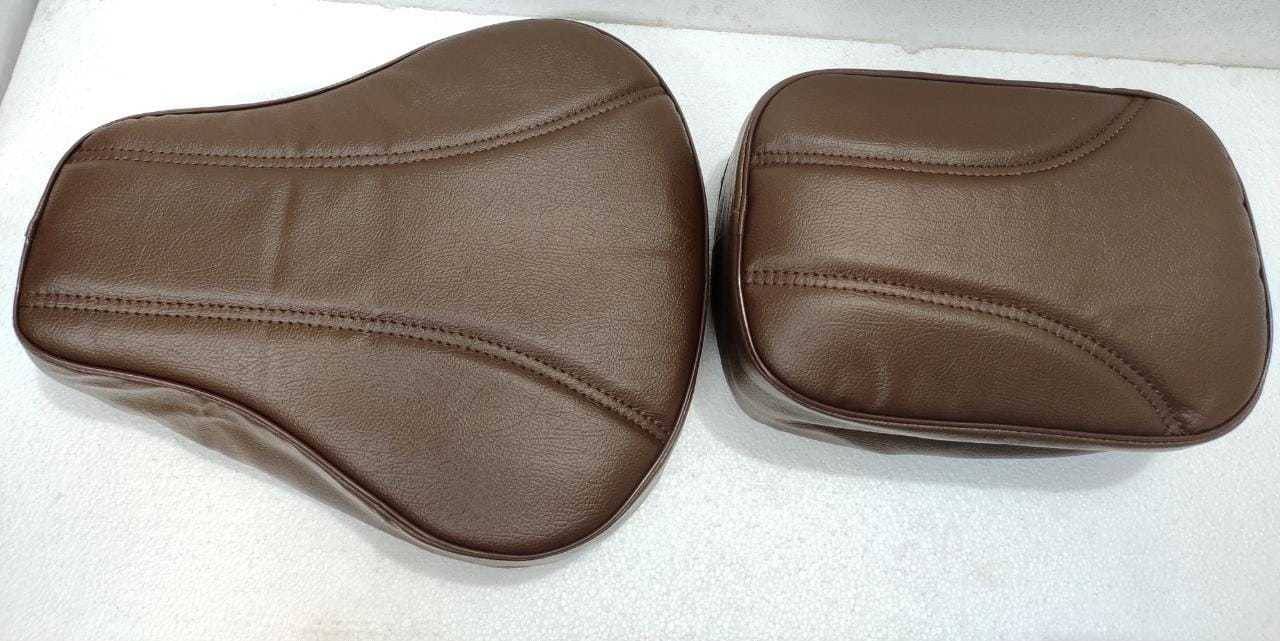 KOHLI BULLET ACCESSORIES Fancy Seat Cover Brown Front & Rear For Royal Enfield Classic 350cc 500cc , Classic Desert Storm KOHLI BULLET ACCESSORIES Fancy Seat Cover Brown Front & Rear For Royal Enfield Classic 350cc 500cc , Classic Desert Storm
