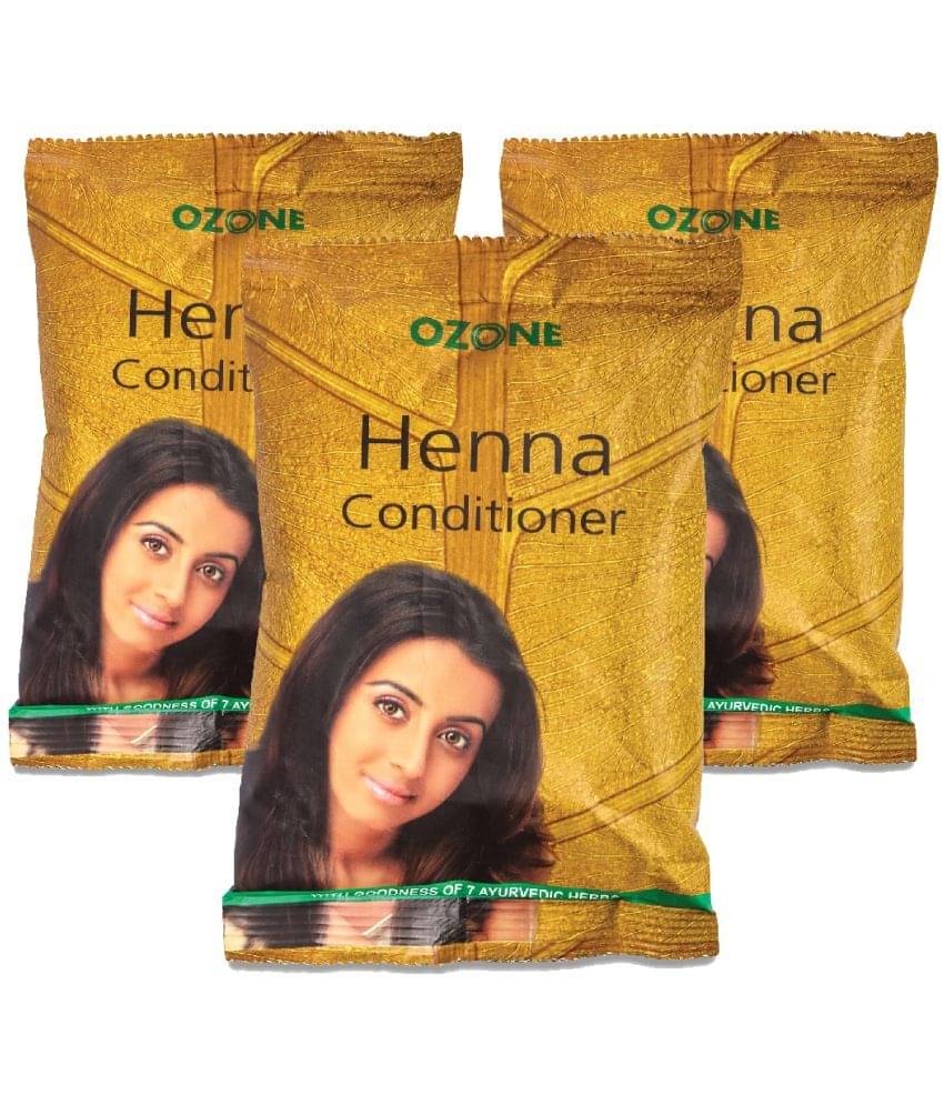     			Ozone Henna (Mehndi) Hair Conditioner Enriched with Bhringraj, Amla & Reetha, 100g Each (Pack of 3)