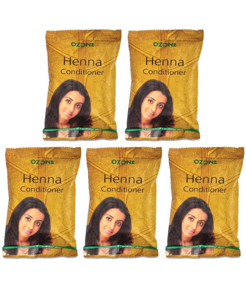     			Ozone Henna (Mehndi) Hair Conditioner Enriched with Bhringraj, Amla & Reetha, 100g Each (Pack of 5)