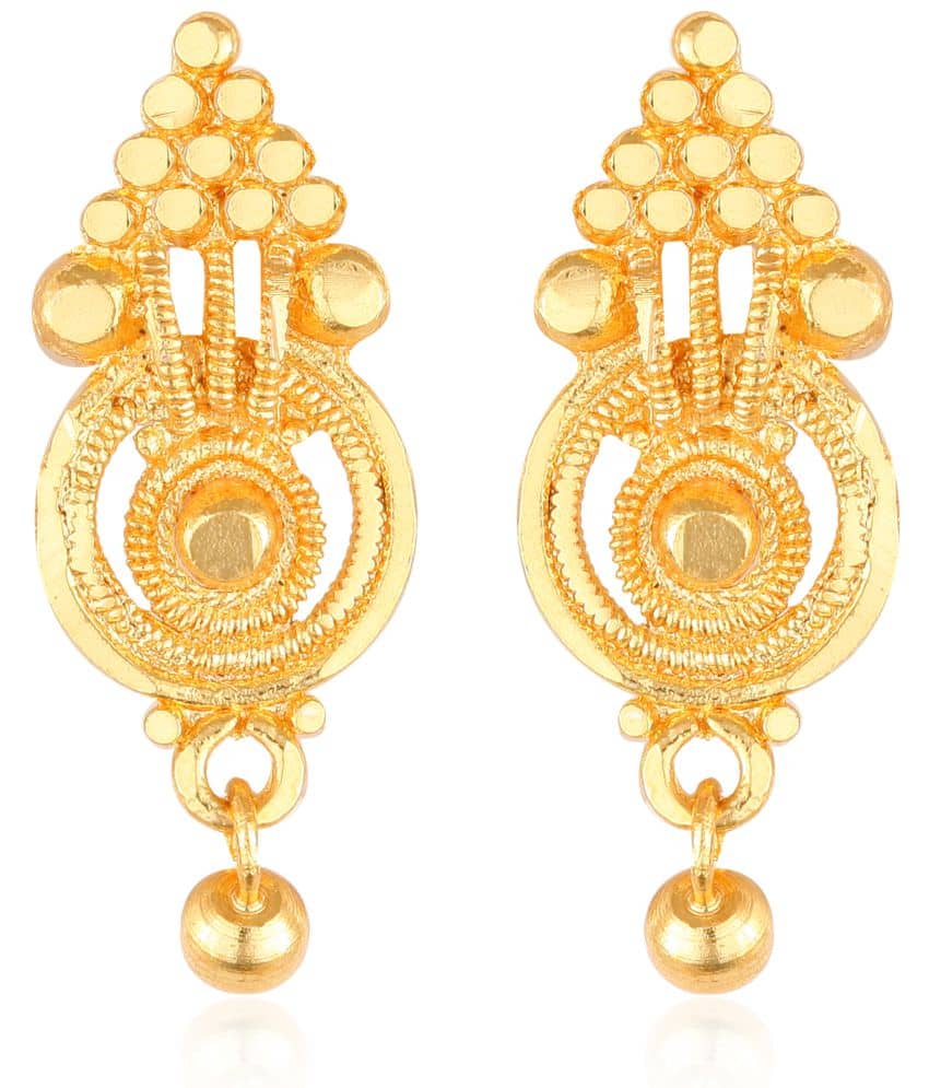 Vighnaharta Beautiful Gold Plated Screw back alloy Studs Earring for Women and Girls   [VFJ1623ERG ] - Earrings | Buy online on ZillyBuy