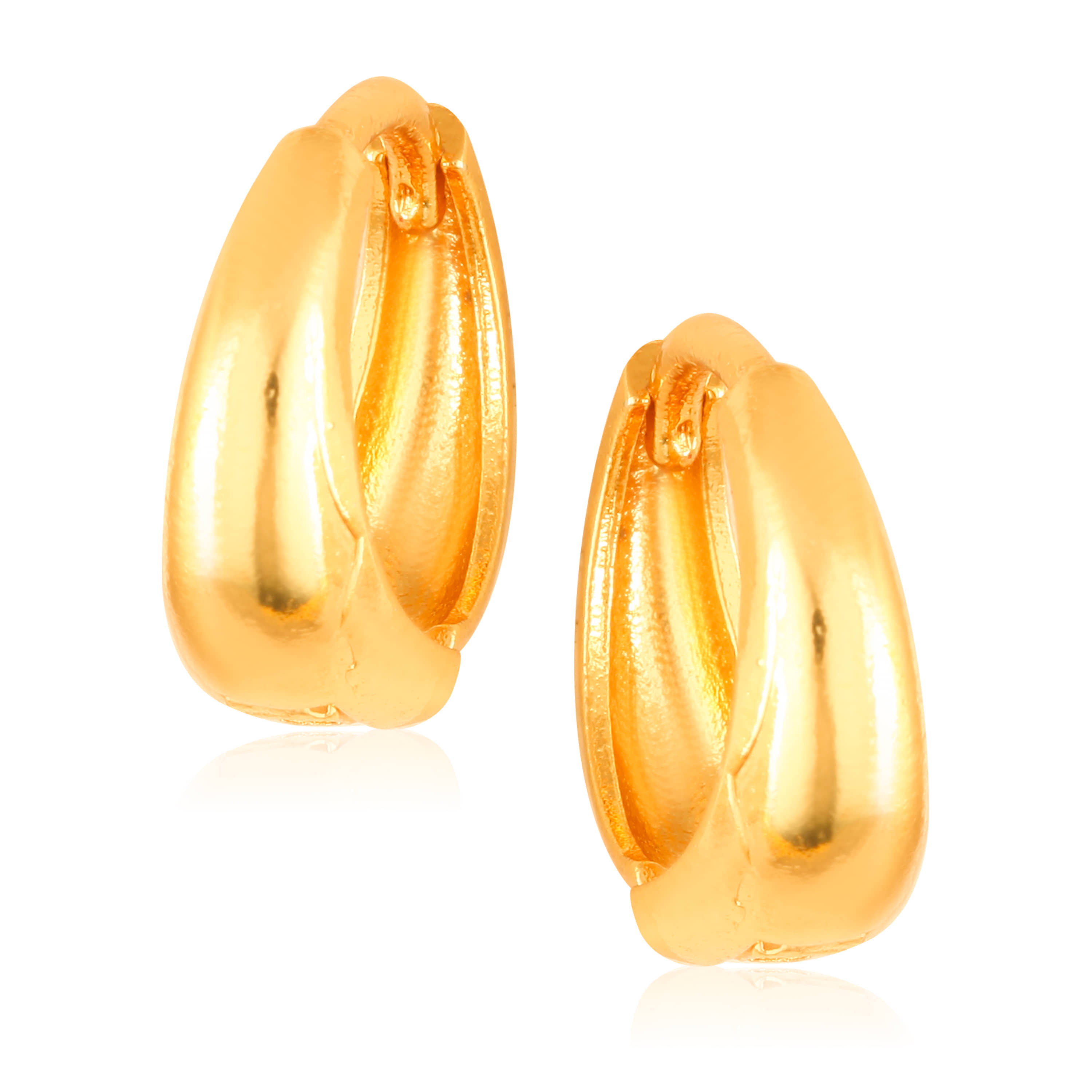Vighnaharta Filigree work Gold Plated alloy Hoop Earring Clip on fancy drop Bali Earring for Women and Girls  [VFJ1606ERG] - Earrings | Buy online on ZillyBuy