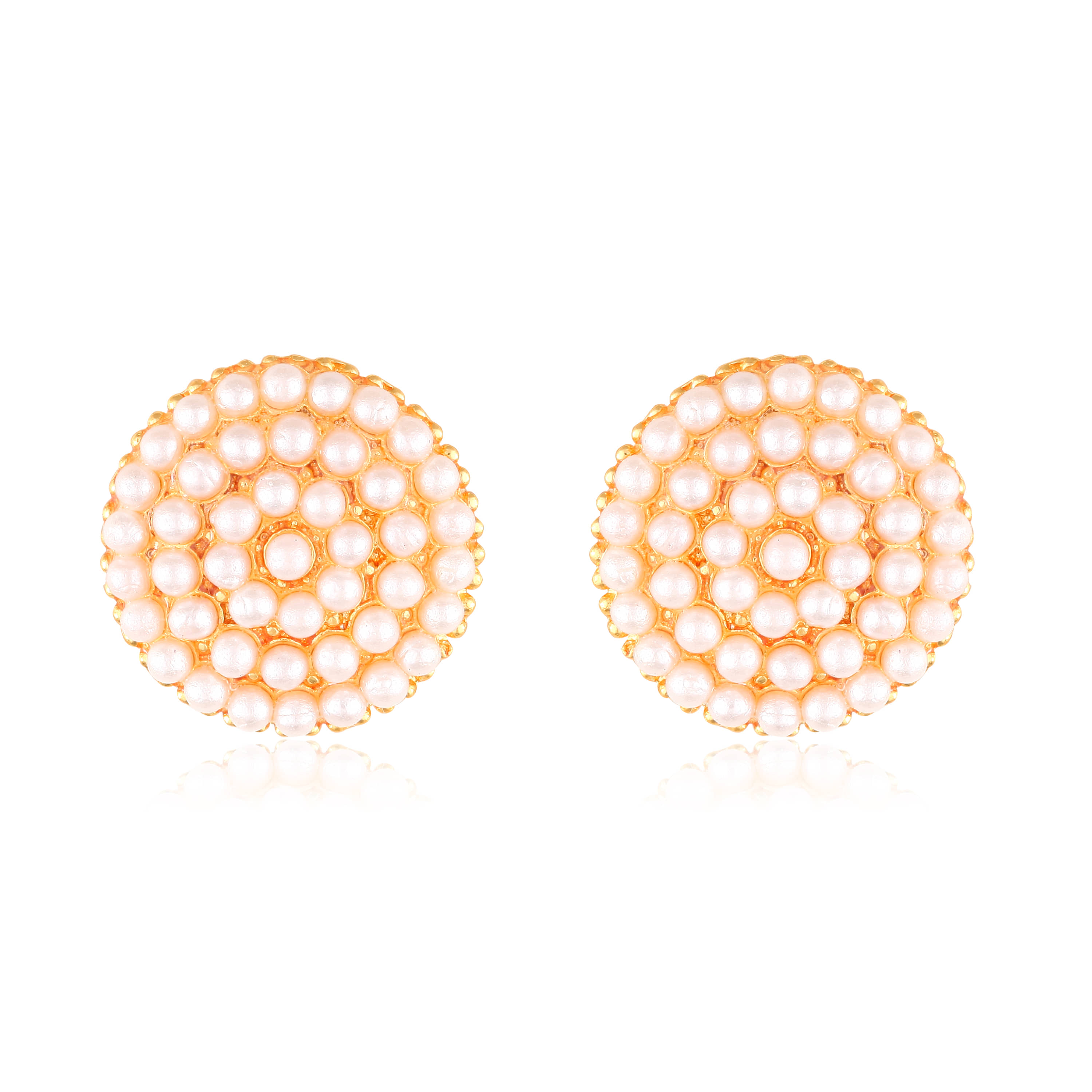 Vighnaharta Traditional wear Gold Plated Screw back alloy dangler studs Earring for Women and Girls   [VFJ1643ERG ] - Earrings | Buy online on ZillyBuy
