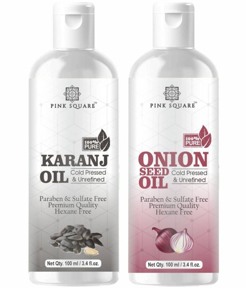 pink square 100% Cold Pressed Karanj Oil and Onion Oil 200 mL Pack of 2 pink square 100% Cold Pressed Karanj Oil and Onion Oil 200 mL Pack of 2