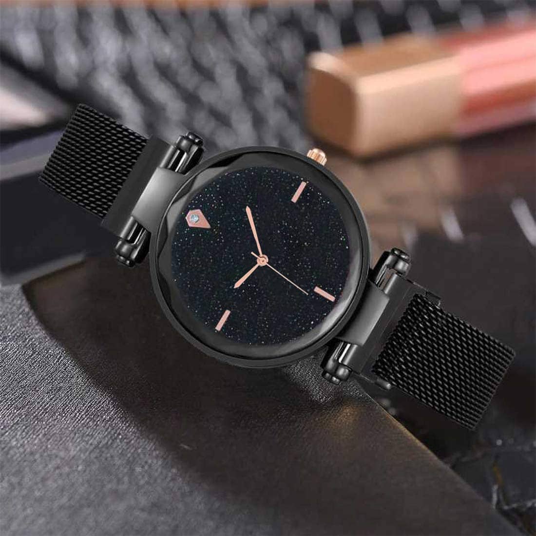 DECLASSE - Black Metal Analog Womens Watch
