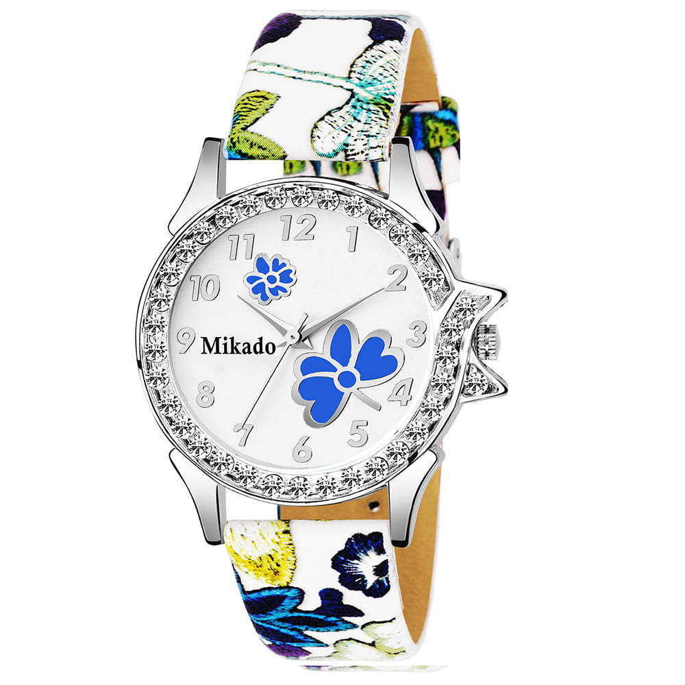     			Mikado Leather Round Womens Watch