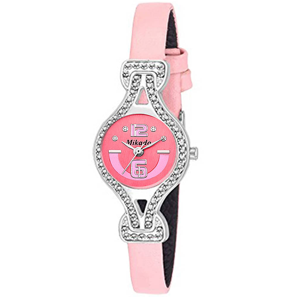     			Mikado Leather Round Womens Watch