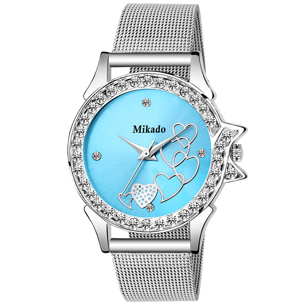 Mikado Stainless Steel Round Womens Watch