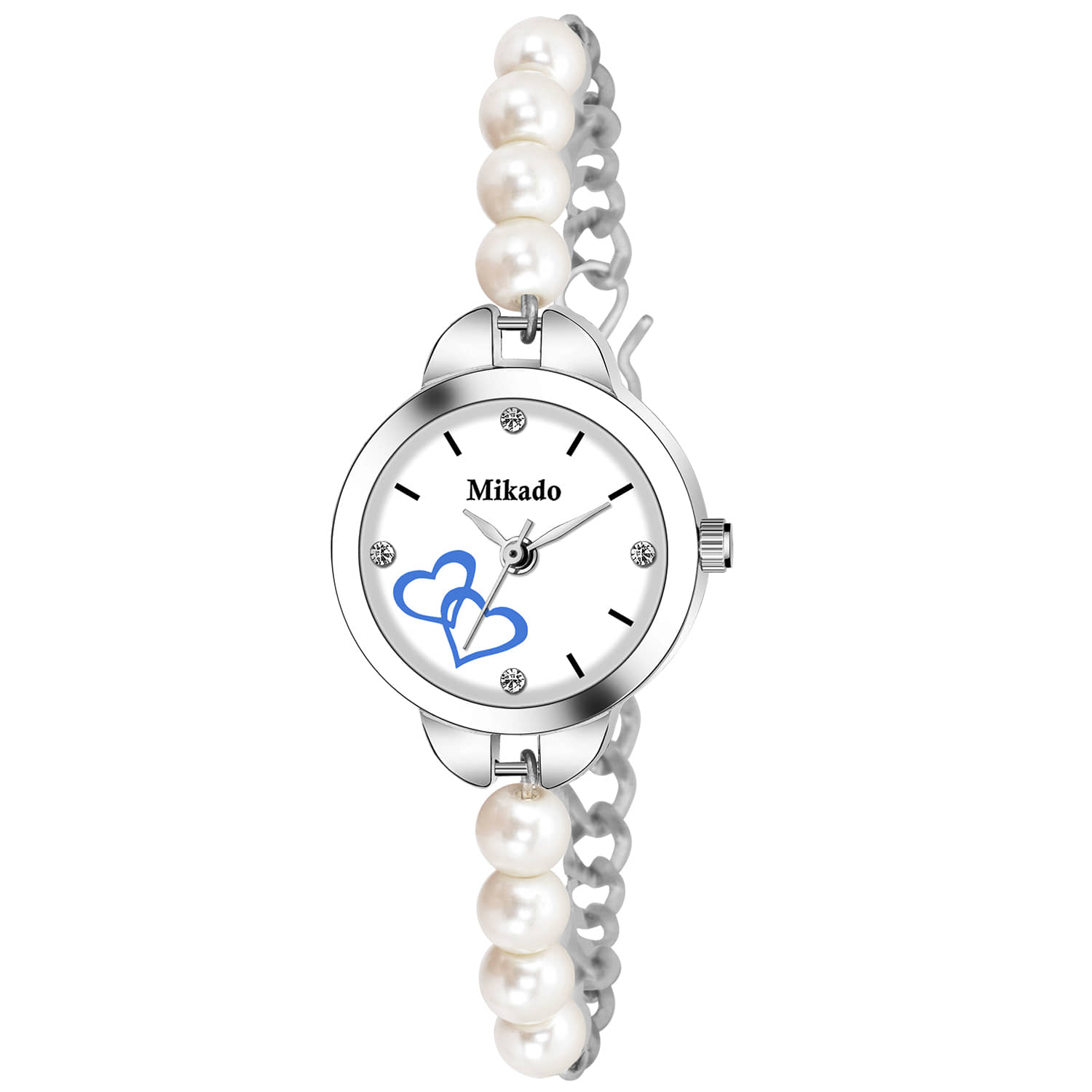 Mikado - White Stainless Steel Analog Womens Watch