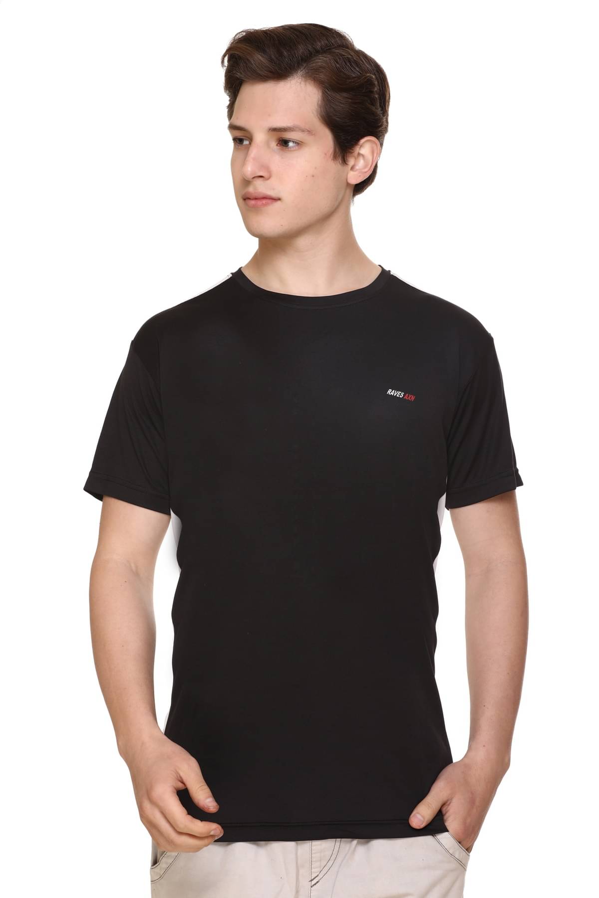     			RF RAVES - Black Polyester Regular Fit Men's T-Shirt ( Pack of 1 )