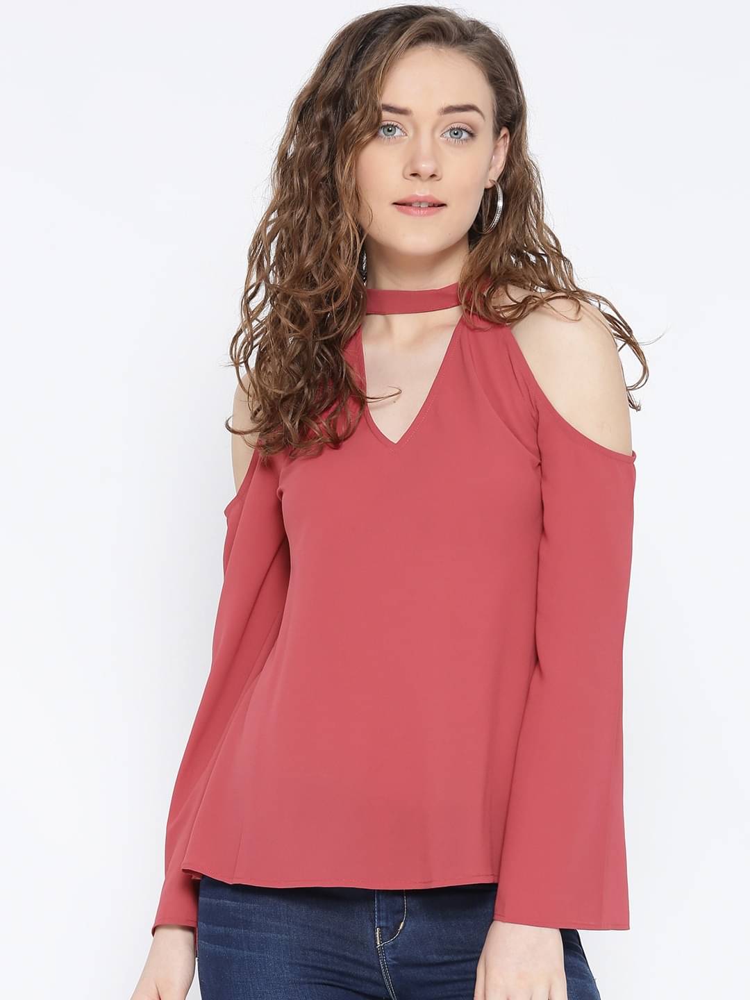 Rare Women's Polyester Regular Top ( Pink ) Rare Women's Polyester Regular Top ( Pink )