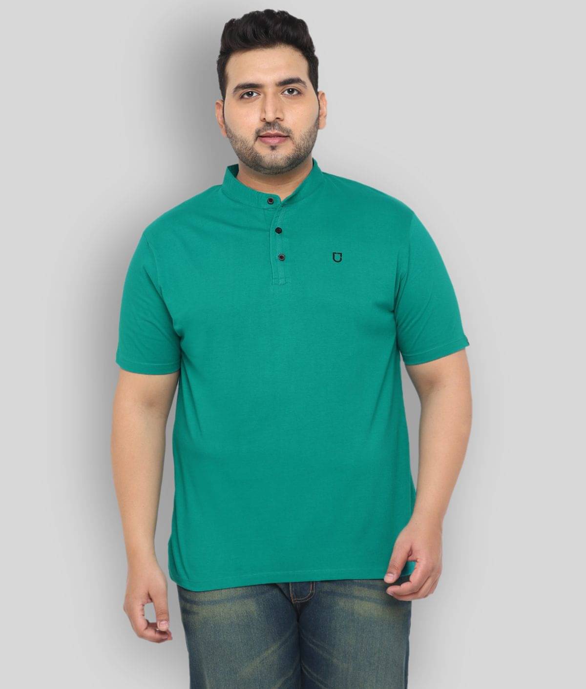     			Urbano Plus Pack of 1 Cotton Regular Fit Men's T-Shirt ( Green )