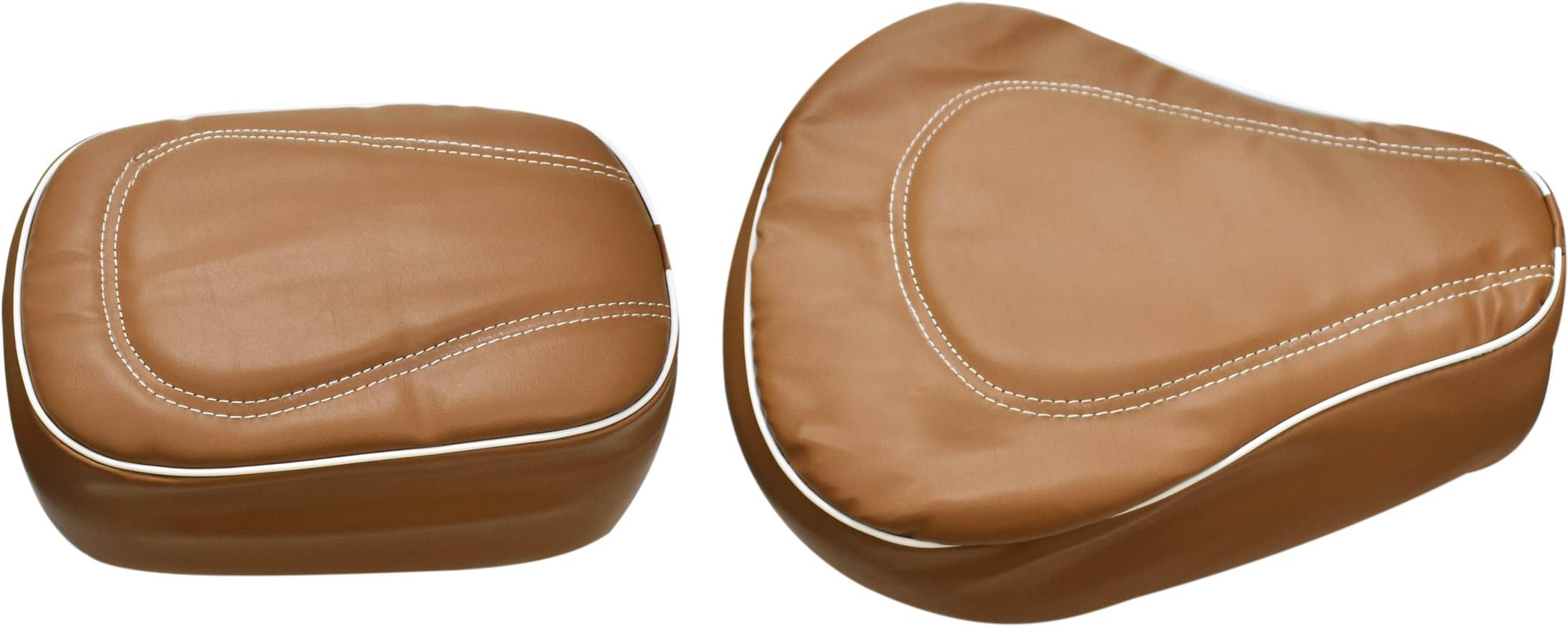KOHLI BULLET ACCESSORIES Tan and white color with Thread Designing Seat Cover For Royal Enfield Classic KOHLI BULLET ACCESSORIES Tan and white color with Thread Designing Seat Cover For Royal Enfield Classic