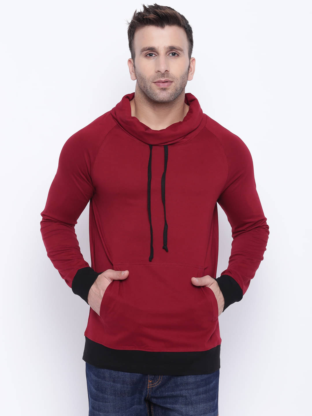 Gritstones Pack of 1 Cotton Blend Regular Fit Men's T-Shirt ( Maroon )     			Gritstones Pack of 1 Cotton Blend Regular Fit Men's T-Shirt ( Maroon )