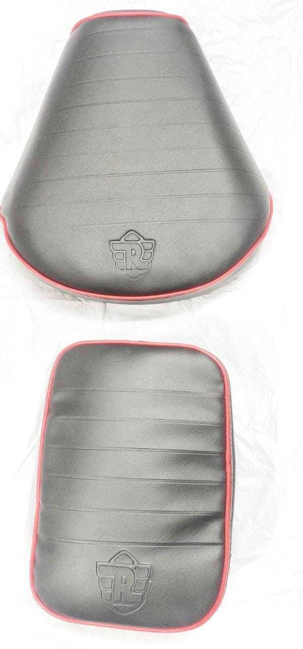     			KOHLI BULLET ACCESSORIES Stylish seat cover  Black With Extra Cousin  For Royal Enfield Classic , Classic 350cc , Classic 500cc  , Classic Desert Storm