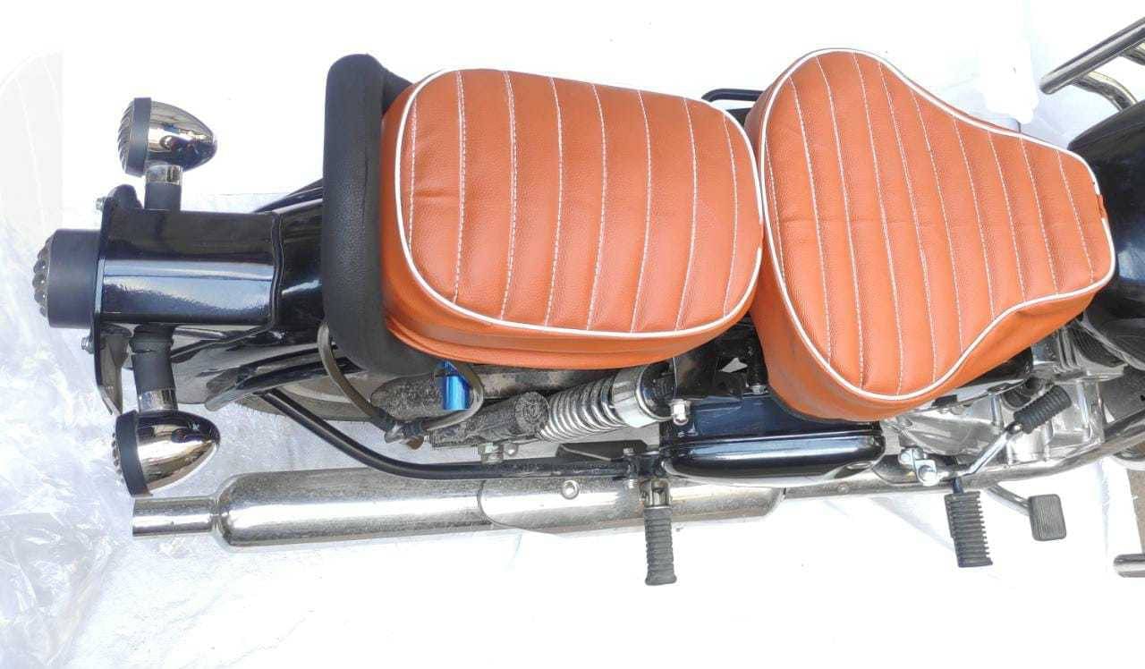     			KOHLI BULLET ACCESSORIES Stylish seat cover With Extra Foaming  Tan  For Classic , Classic 350cc , Classic 500cc , Classic Chrome , Classic Desert Storm