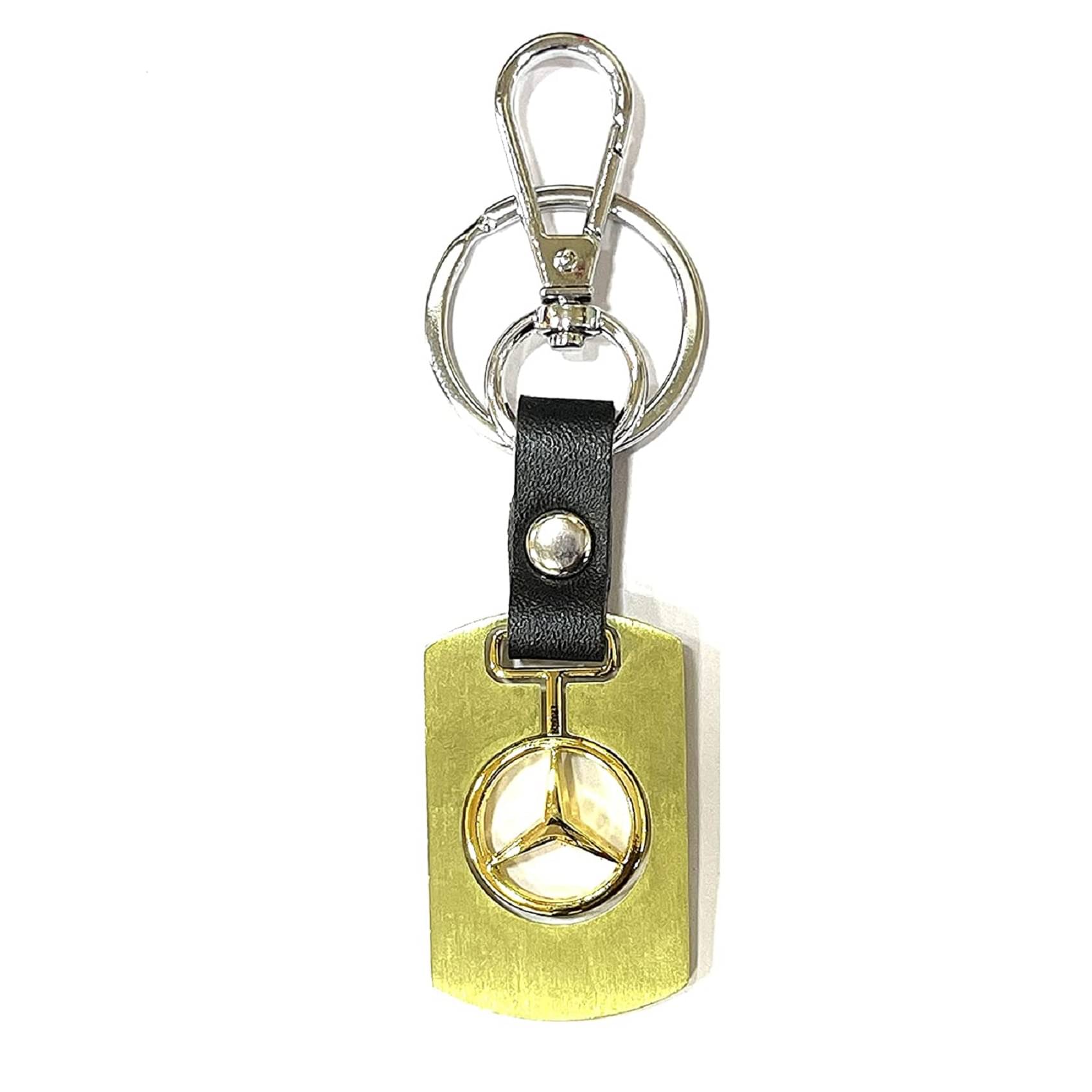     			RAVARIYA GRAPHICS tainless Steel Gold Keychain Metal For Car Gifting With Key Ring Anti-Rust