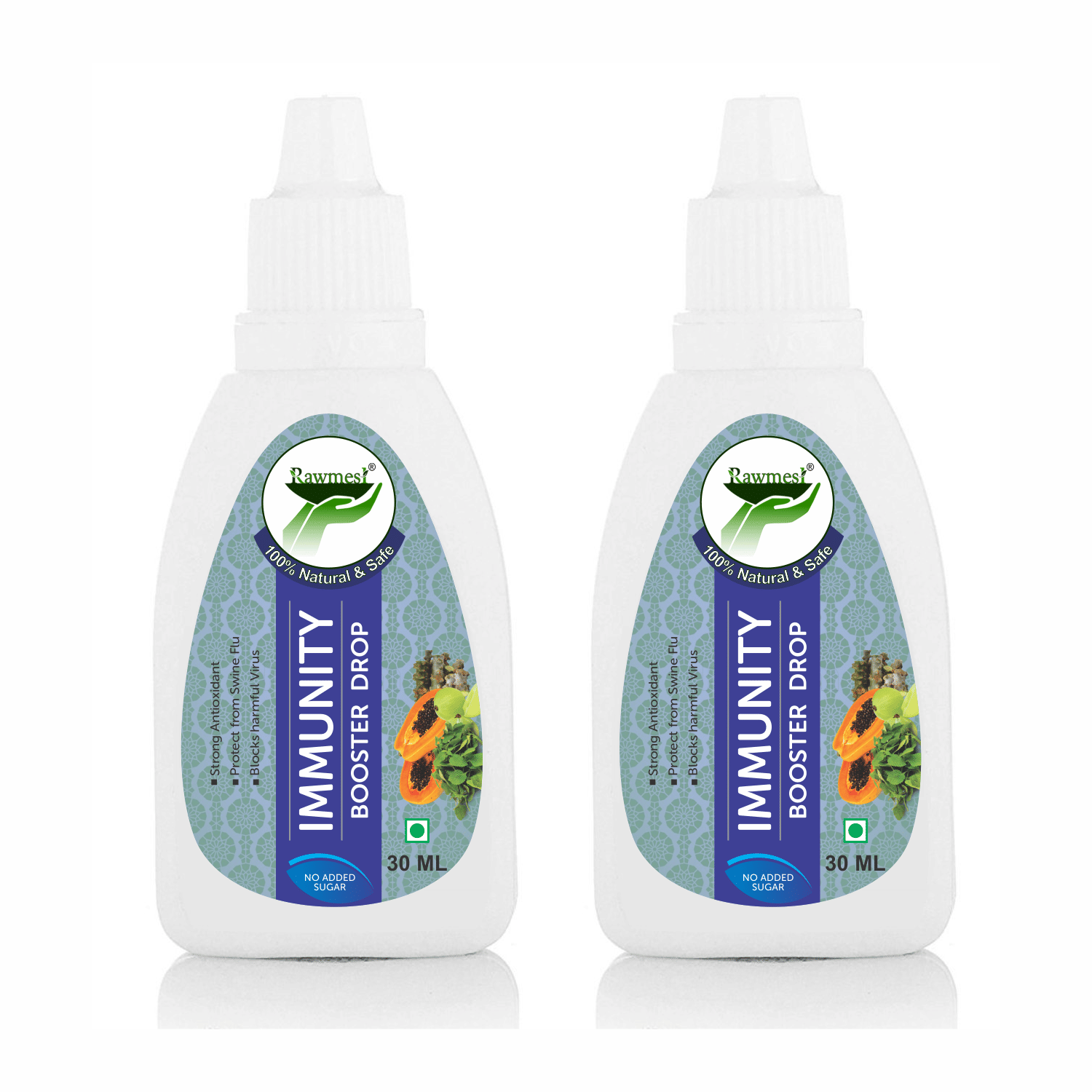 rawmest 100% Pure Organic Immunity Drop 60 ml Natural Multivitamins Syrup Pack of 2 rawmest 100% Pure Organic Immunity Drop 60 ml Natural Multivitamins Syrup Pack of 2