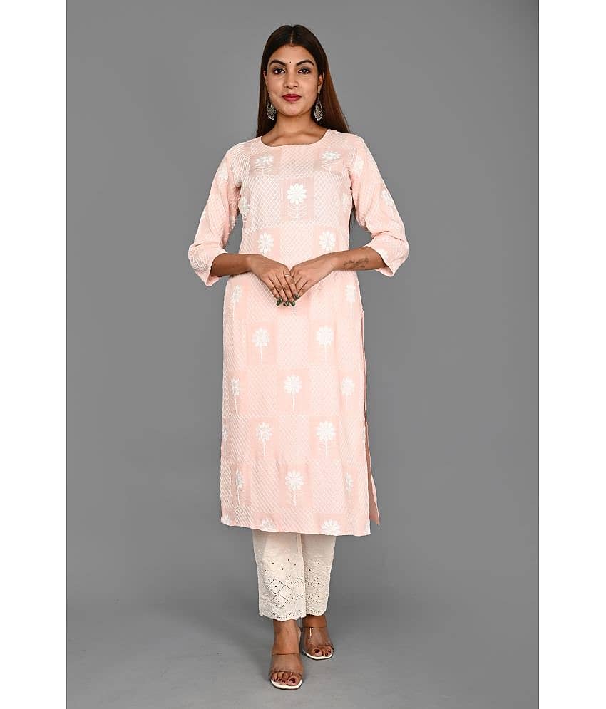 AMIRA'S INDIAN ETHNICWEAR - Pink Rayon Women's Stitched Salwar Suit ( )