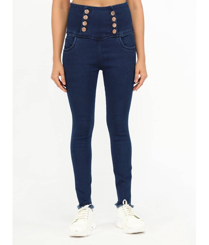     			AngelFab - Blue Denim Skinny Fit Women's Jeans ( Pack of 1 )