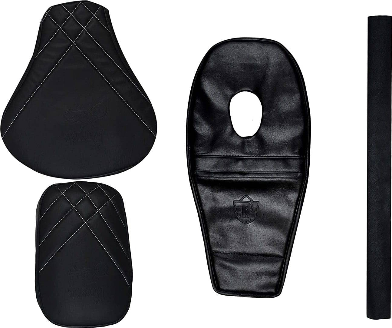 KOHLI BULLET ACCESSORIES Bullet Black Seat Cover with Tank Cover +Back Rest Foam Combo Set for Enfield Classic 350/500cc KOHLI BULLET ACCESSORIES Bullet Black Seat Cover with Tank Cover +Back Rest Foam Combo Set for Enfield Classic 350/500cc