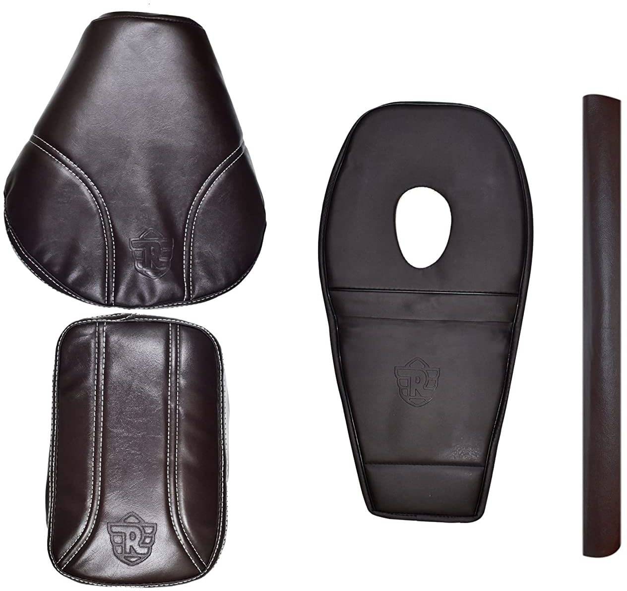 KOHLI BULLET ACCESSORIES Bullet Orignal Type Bown Seat Cover with Tank Cocer +Back Rest Foam Combo Set for Royal Enfield Classic 350/500cc KOHLI BULLET ACCESSORIES Bullet Orignal Type Bown Seat Cover with Tank Cocer +Back Rest Foam Combo Set for Royal Enfield Classic 350/500cc