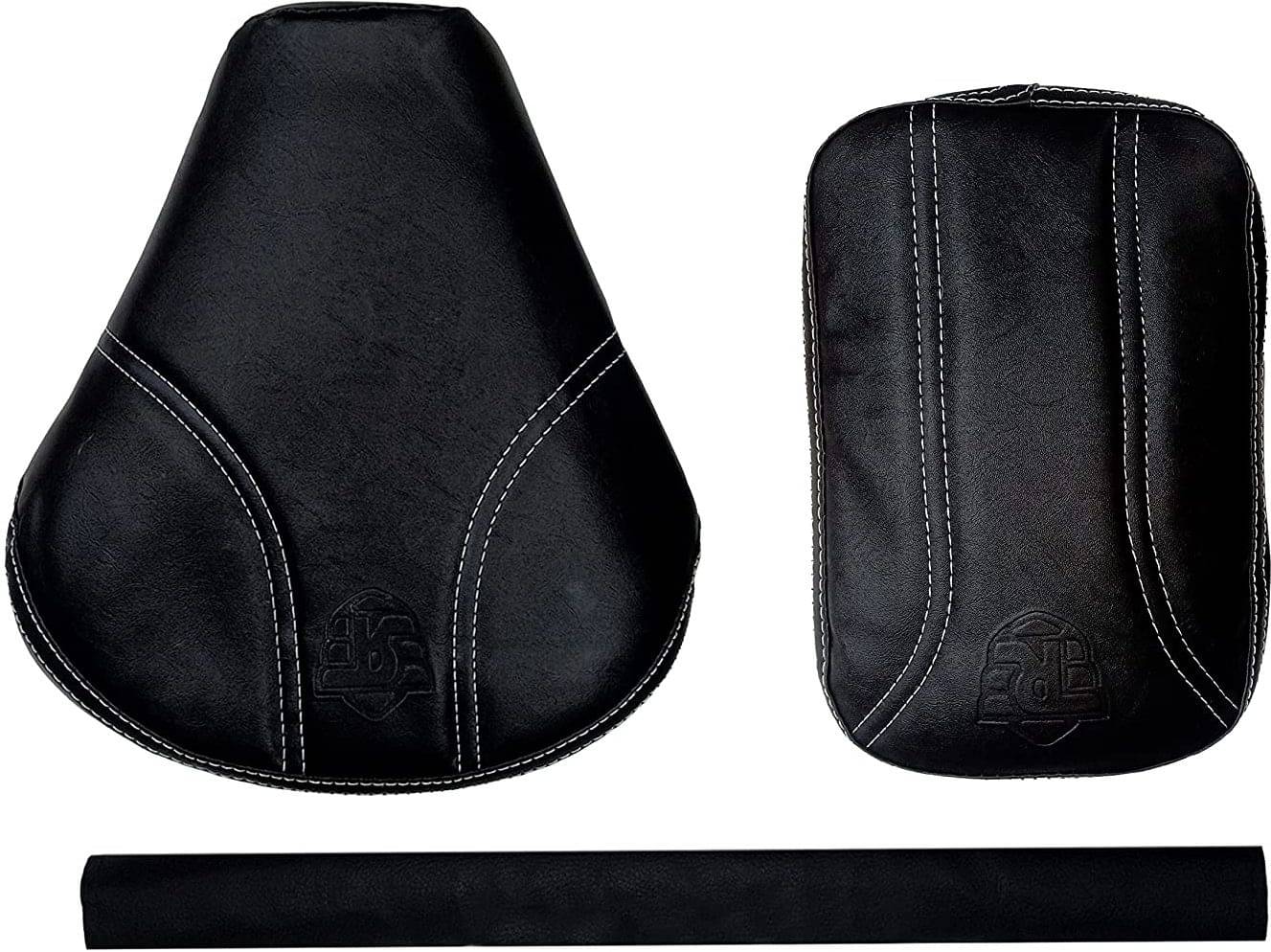KOHLI BULLET ACCESSORIES Pure Bullet Stylish Black Seat Cover with Back Rest Foam Combo Set for Royal Enfield Classic 350/500cc KOHLI BULLET ACCESSORIES Pure Bullet Stylish Black Seat Cover with Back Rest Foam Combo Set for Royal Enfield Classic 350/500cc