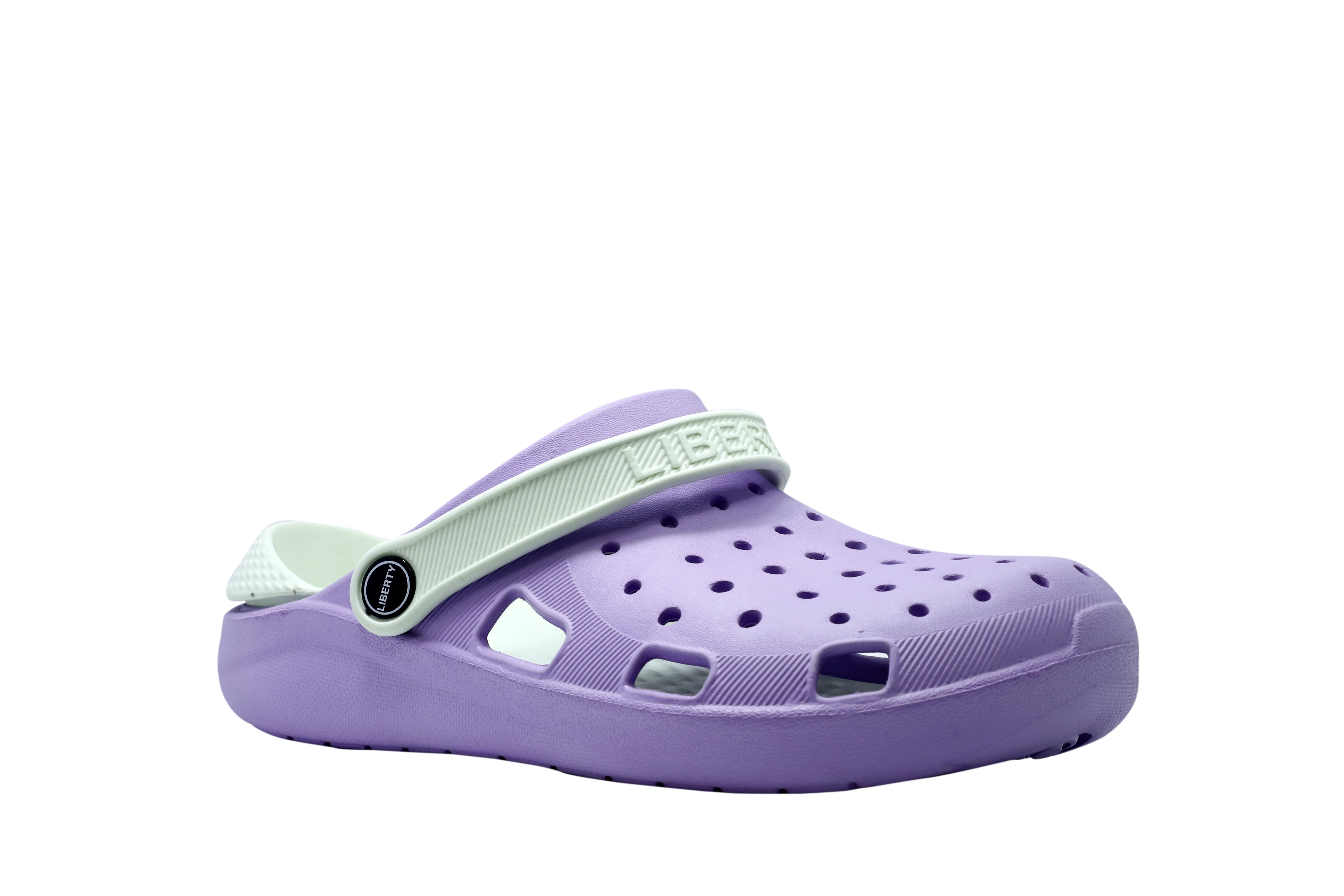     			Liberty Purple Clogs