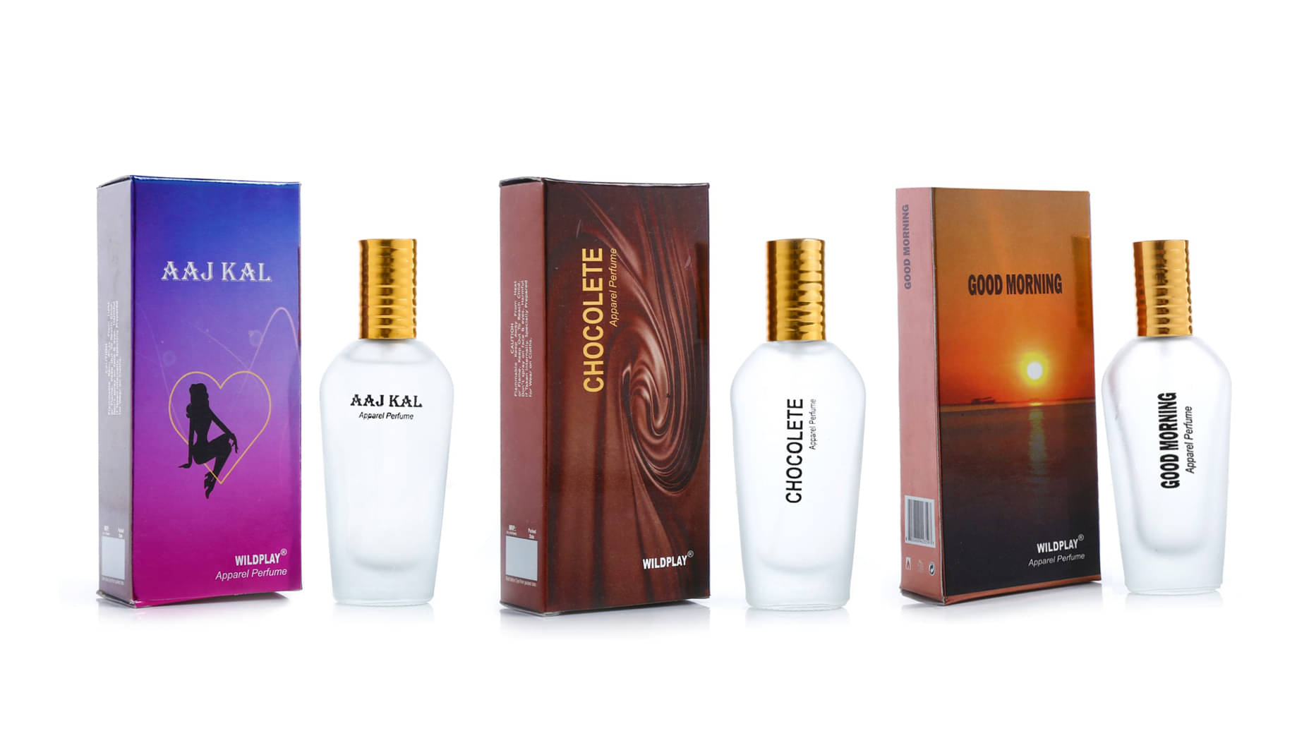     			Wildplay Aajkal 25ml,Chocolate 25ml and Good Morning 25ml (1+1+1)