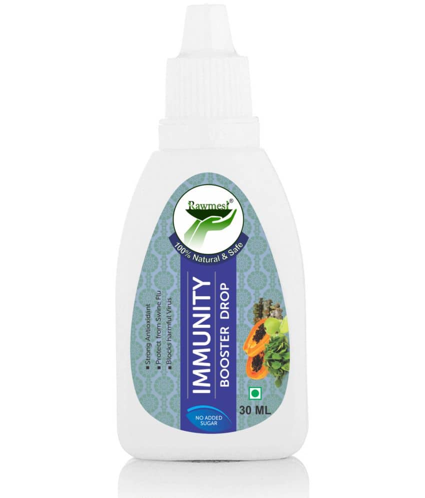 rawmest 100% Organic Immunity Drop | Protect From Viral Flu 30 ml Natural Multivitamins Syrup